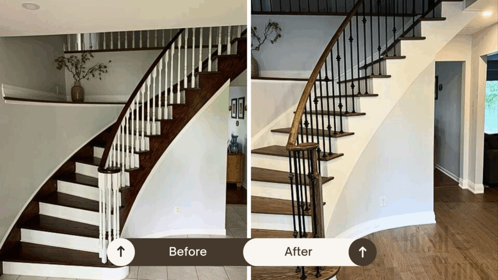 Before and After - Toronto Staircase Renovation