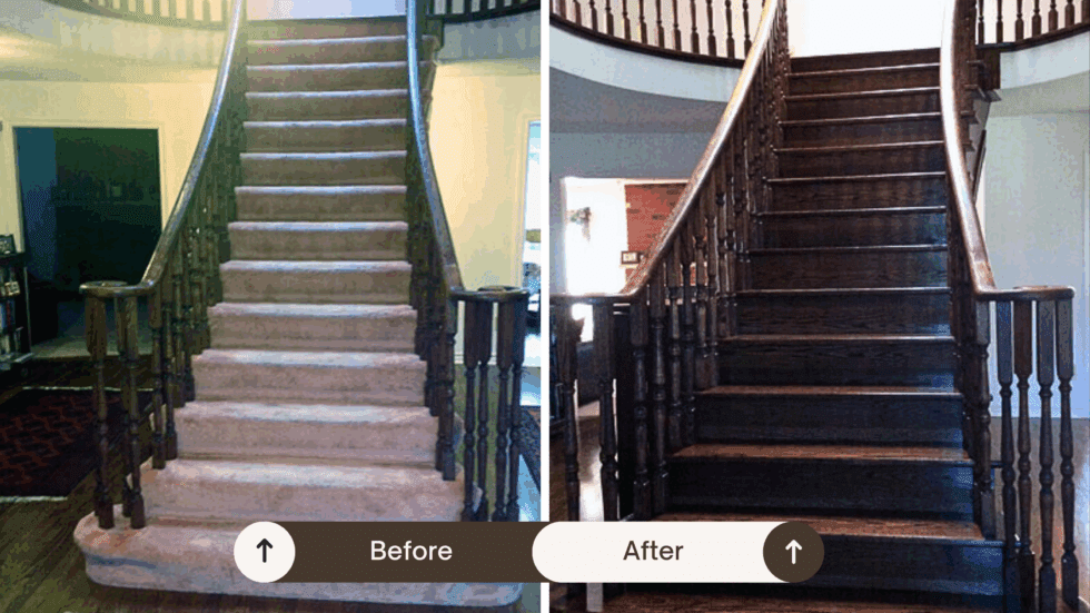Before and After - Toronto Staircase Renovation
